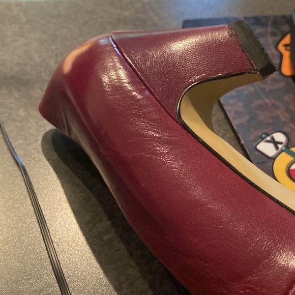 Treo vintage ladies heels. size 10. Made in Brazil.  Colour is burgundy! - Picture 6 of 8